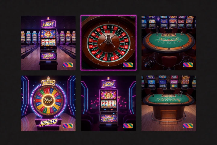 Auswahl aus Slot-, Roulette-, Blackjack-, Jackpot- und Game-Show-Kategorien im DudeSpin Casino-Katalog